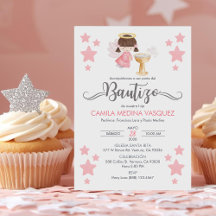 Invacion Bautizo Angel Baptism Angel och Stars