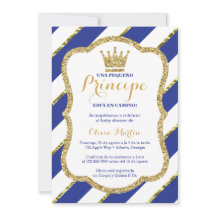 Invación de Baby Shower para un príncipe