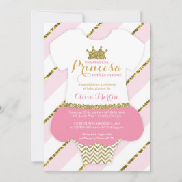 Invación de Baby Shower para una Princes Inbjudningar