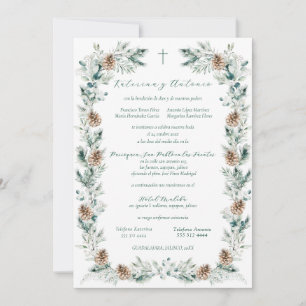 Invacion de Boda Católica Bröllop Inbjudningar