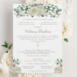 Invación de Boda Catolica Formal Bröllop Inbjudningar