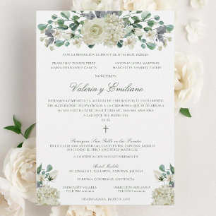 Invación de Boda Catolica Formal Bröllop Inbjudningar
