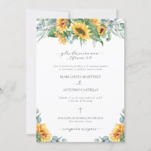 Invacion de Boda Cristiana Sencilla Bröllop Inbjudningar