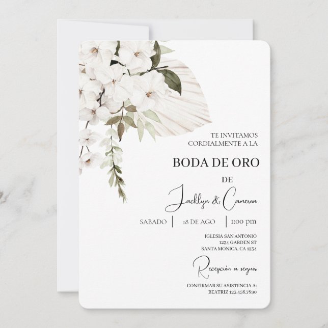 Invación de boda de oro inbjudningar (Framsida)