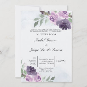 Invacion de boda en espanol inbjudningar