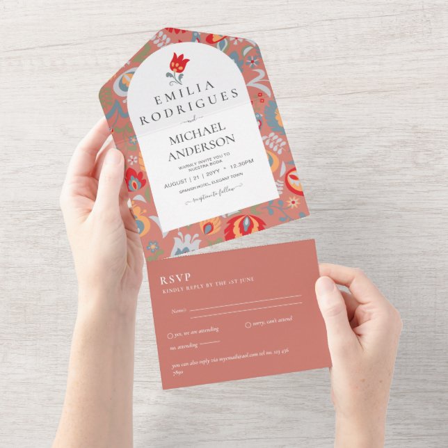 Invación de Boda Español Inglés Osa FOLKART (Avrivbar del)