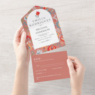 Invación de Boda Español Inglés Osa FOLKART