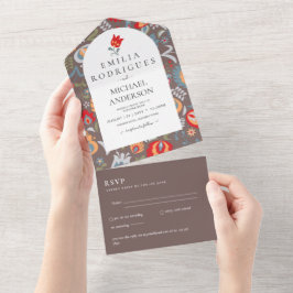 Invación de Boda Español Inglés Osa FOLKART