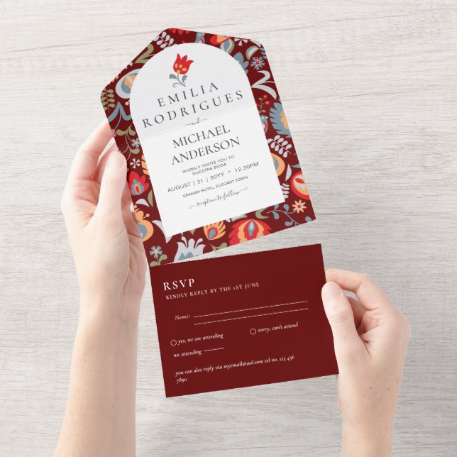 Invación de Boda Español Inglés Osa FOLKART (Avrivbar del)