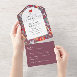 Invación de Boda Español Inglés Osa FOLKART