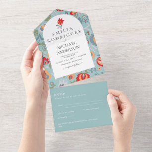 Invación de Boda Español Inglés Osa FOLKART