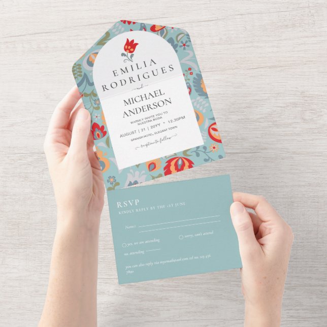 Invación de Boda Español Inglés Osa FOLKART (Avrivbar del)