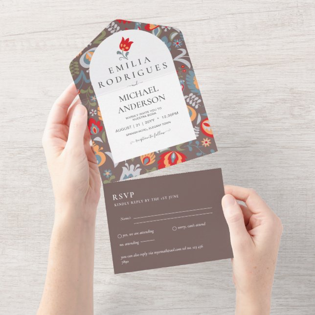 Invación de Boda Español Inglés Osa FOLKART (Avrivbar del)