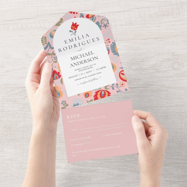 Invación de Boda Español Inglés Osa FOLKART (Avrivbar del)