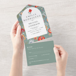 Invación de Boda Español Inglés Osa FOLKART