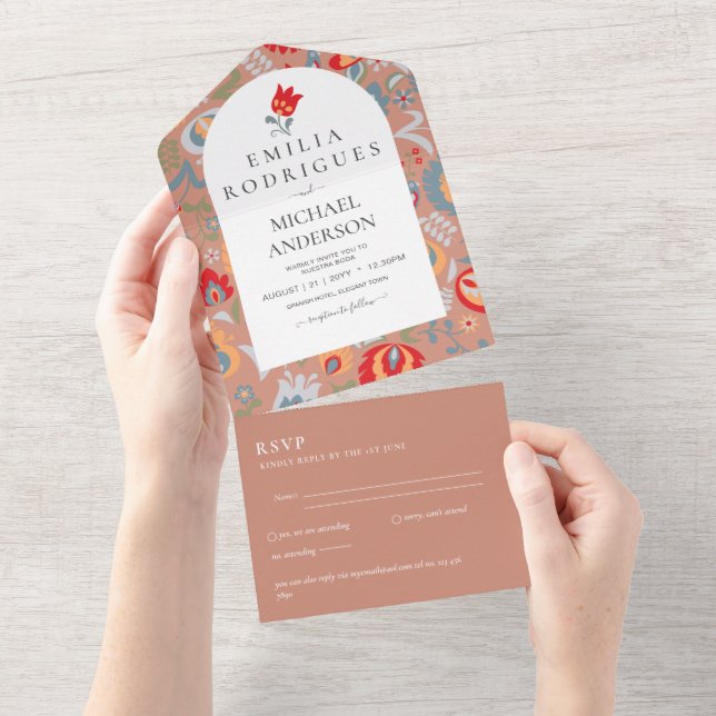 Invación de Boda Español Inglés Osa FOLKART (Avrivbar del)