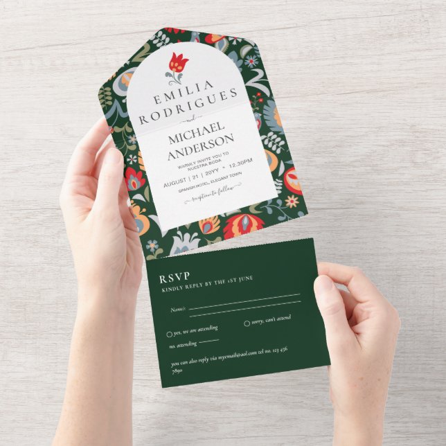 Invación de Boda Español Inglés Osa FOLKART (Avrivbar del)