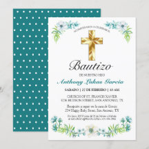 Invación elegante del bautismo del muchacho del