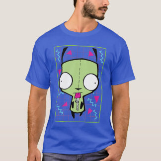 Invader Zim Gir 90-tals Grid familj T Shirt