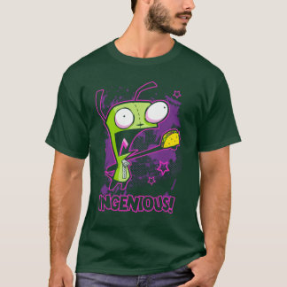 Invader Zim Ingeniousaco Gir Y2K Cartoon Pullover T Shirt