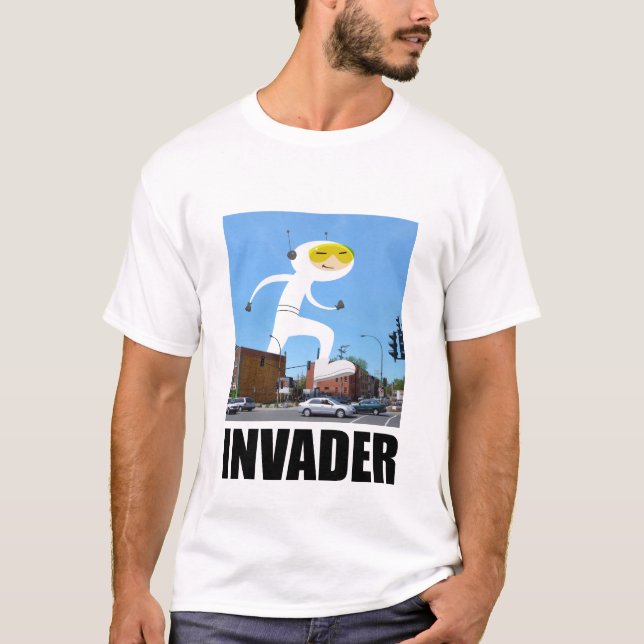Invadert-skjorta T-shirt (Framsida)