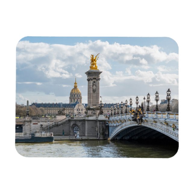 Invalides och Pont Alexandre III bridge - Paris Magnet (Horisontell)
