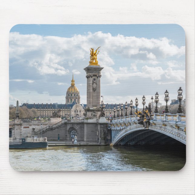 Invalides och Pont Alexandre III bridge - Paris Musmatta (Framsidan)