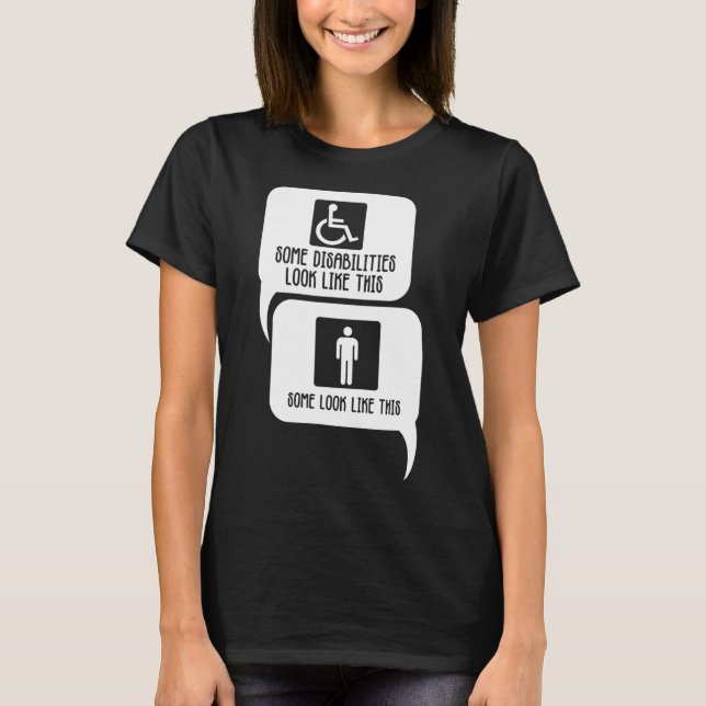 Invaliditet BiPolar Autism Awareness Vissa ser ut  T Shirt (Framsida)