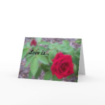 Invändigt blankokort "Kärlek is"