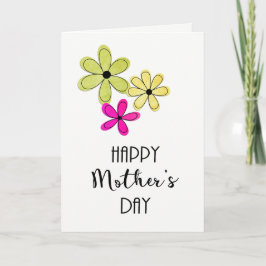 Invändigt hälsningskort för Lycklig Mors dag Kort