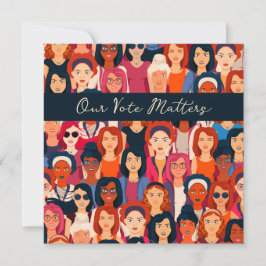 Invändigt invändigt röstkort för kvinnor