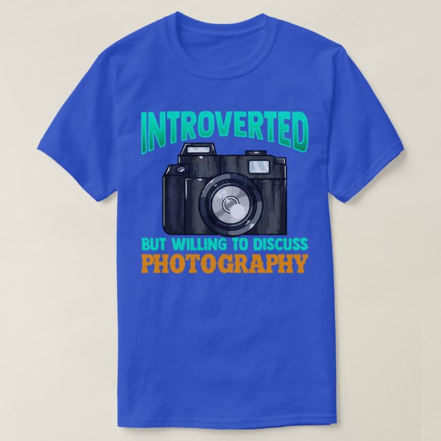 Invändning, men villig att diskutera fotografi Gif T Shirt (Design framsida)