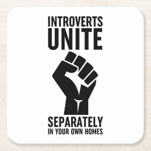 Invändningar förenar sig separat i dina egna hem underlägg papper kvadrat