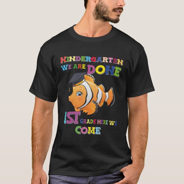 Invändningsfiskare i skolan t shirt (Framsida)