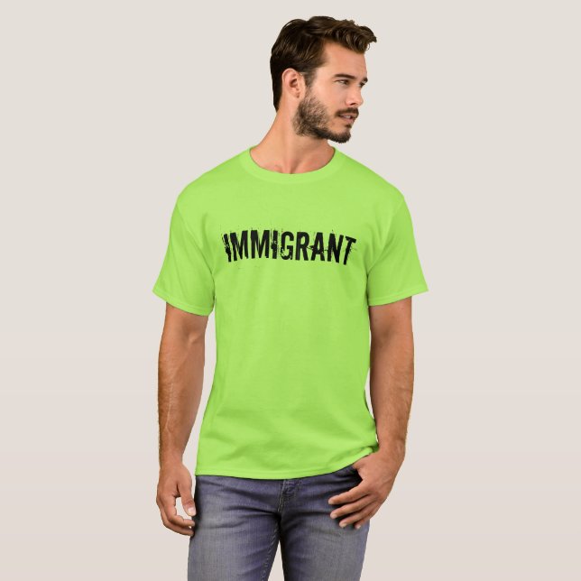 Invandra Anti-Trumf protestskjorta T-shirt (Hel framsida)