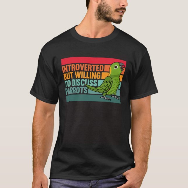 Invandrad men Parrots Gult kapade Amazon T Shirt (Framsida)