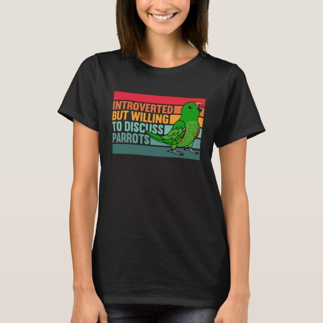 Invandrande men parrots Male Eclectus T Shirt (Framsida)