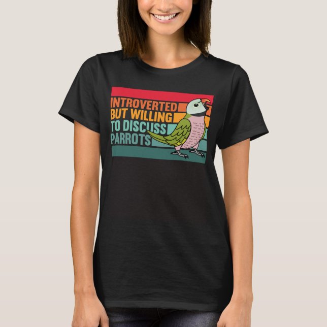 Invandrande, men Parrots Mustache Parakeet T Shirt (Framsida)