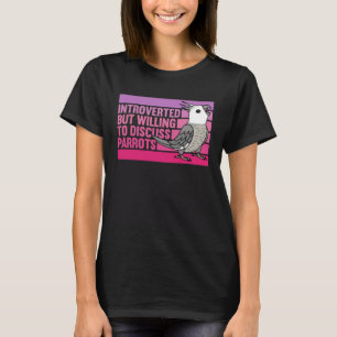 Invandrande, men Parrots White face Grått Cockatie T Shirt