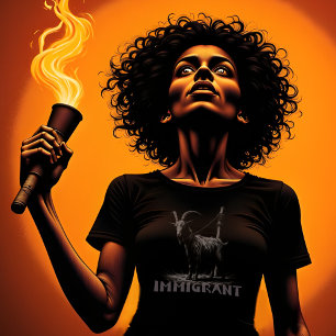 Invandrande syndabock t shirt