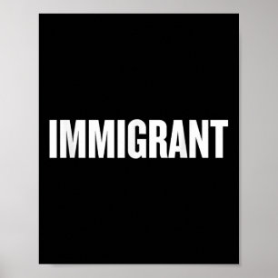 Invandrare _ Antirasismen Shirt _ Politisk anti Poster