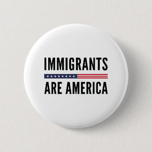 Invandrare är Amerika Knapp
