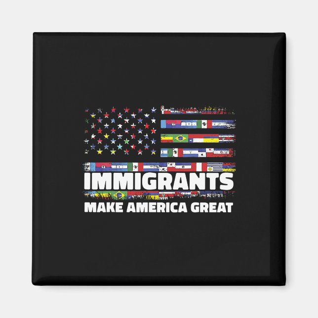 Invandrare Gör Amerika Stort Invandrare Mexiko Oss Magnet (Framsidan)