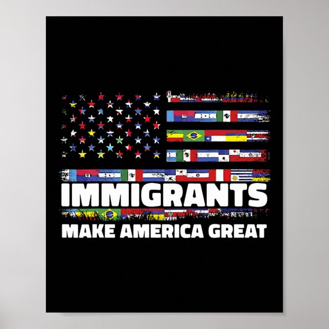 Invandrare Gör Amerika Stort Invandrare Mexiko Oss Poster (Framsidan)