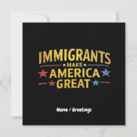 Invandrare gör Amerika till ett Underbart erkännan
