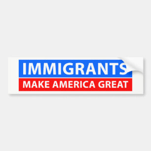 Invandrare gör Amerika underbar Bildekal