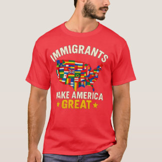 Invandrare gör Amerika underbart - Feminist Gift T Shirt