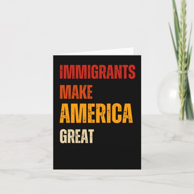 Invandrare Matar Amerika har Mercy 2025 Kort (Framsida)