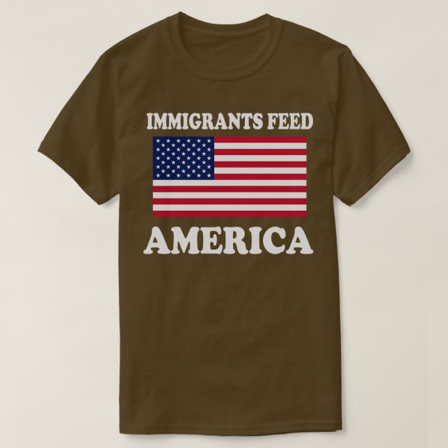 Invandrare matar Amerika USA T Shirt (Design framsida)