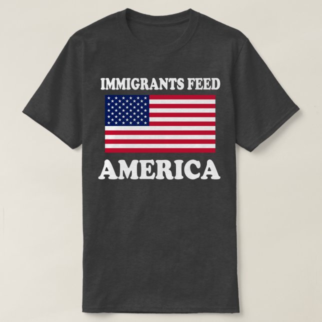 Invandrare Matar USA T Shirt (Design framsida)